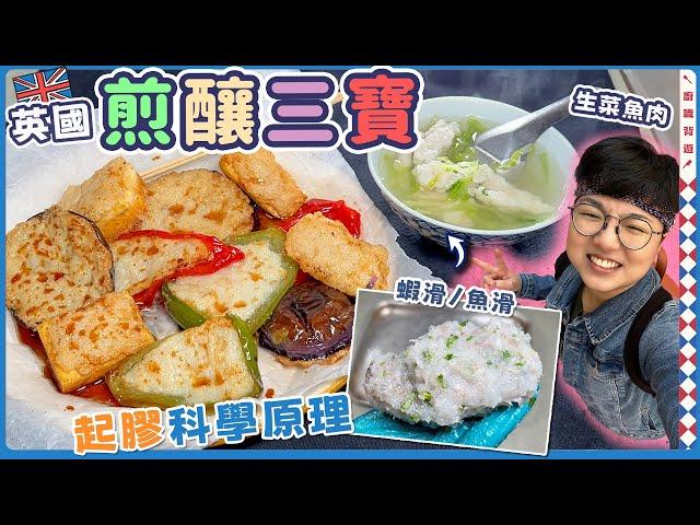 【英國煎釀三寶】生菜魚肉｜起膠科學｜手打蝦滑｜3分鐘無痛起膠｜攪拌機安全使用貼士｜免粉免蛋免冰｜輕鬆成功第一步｜簡單步驟｜DSE放榜｜價錢｜英文｜英國生活｜買餸｜移民｜廚職背遊梁芷靈