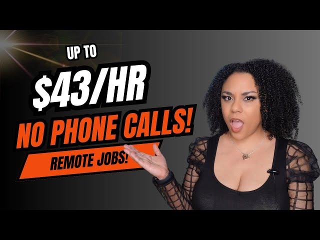 Non Phone Remote Jobs Actually Hiring For 2025! Work From Home Jobs No Talking!