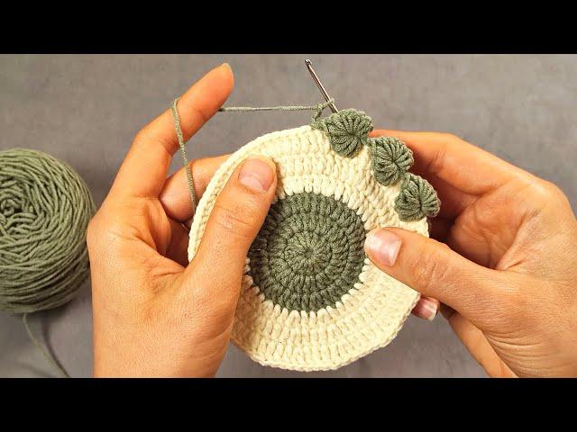  Super Easy Crochet for Beginners (Crochet Coaster) | kolay tığ işi bardak altlığı