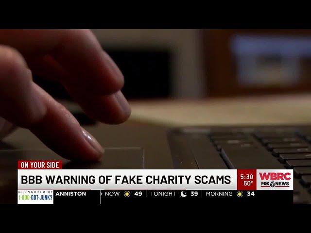 Better Business Bureau warning of fake charity scams