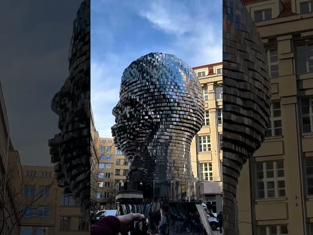 Franz Kafka Rotating Head #prague #franzkafka #wanderlust #wonderfulplace #adventure #amazingplaces