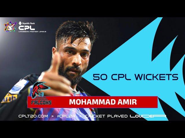 Every Single Mohammad Amir Wicket! | CPL 2024