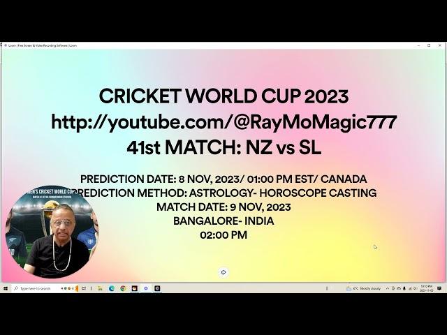 41st MATCH NZ vs SL CRICKET WORLD CUP 2023