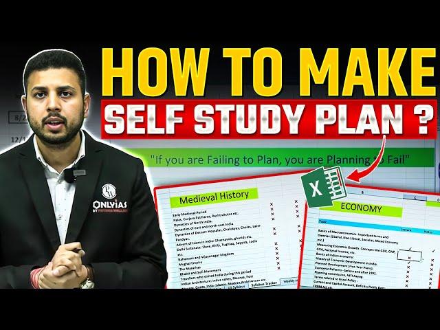 How to Make Self Study Plan ? | Prelims 2025 -26 | PW OnlyIAS