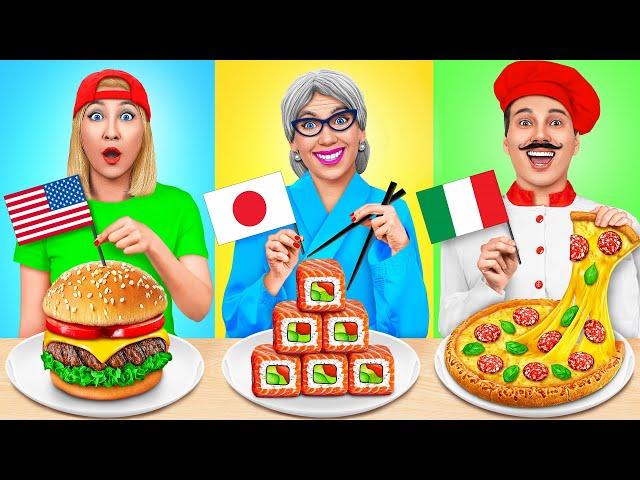 Me vs Grandma Cooking Challenge | Food from Different Countries by Multi DO Challenge