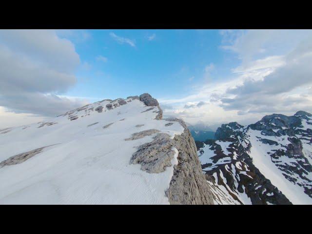 [Drone Freestyle] Mountain Landscape With Snow | Free Stock Footage | Creative Common Video