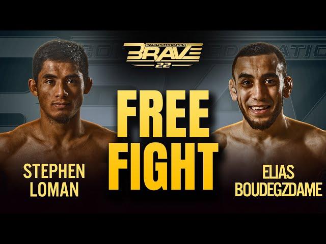 Stephen Loman vs Elias Boudegzdame | FULL FIGHT | BRAVE CF