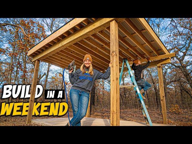 How To Build a COVERED PATIO / GAZEBO In 1 WEEKEND