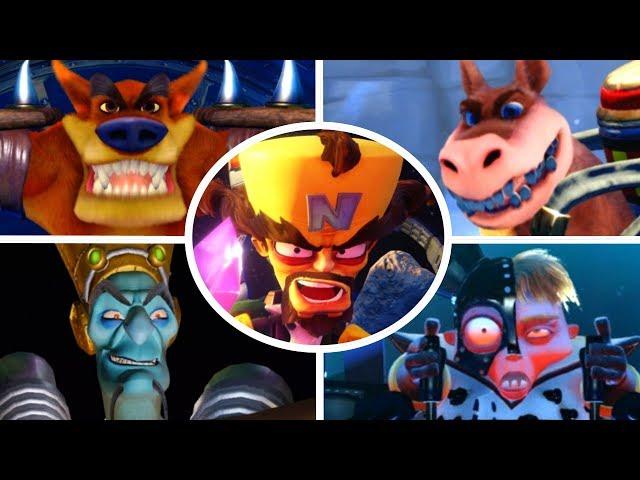 Crash Bandicoot N. Sane Trilogy - All Bosses (No Damage)