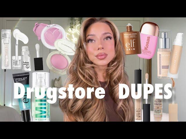 Full Face of DRUGSTORE MAKEUP DUPES