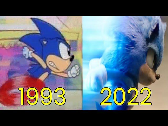 Evolution of Sonic the Hedgehog in Movies, Cartoons & TV (1993-2022)