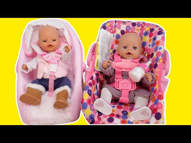 Baby Born Doll Morning Routine feeding and Changing baby doll Compilation