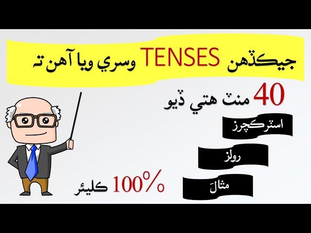 Conceptual Revision of 12 English Tenses with Examples | Grammar | English in Sindhi