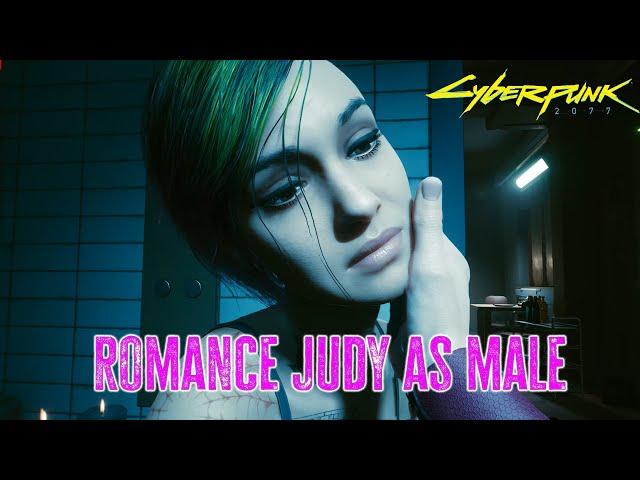 Cyberpunk 2077 Male V romance Judy + Ending