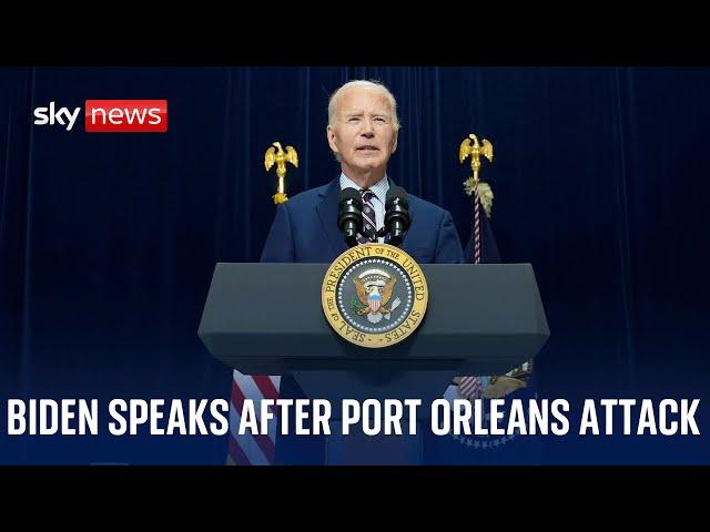 US President Joe Biden holds news conference following Port Orleans attack - Watch in full