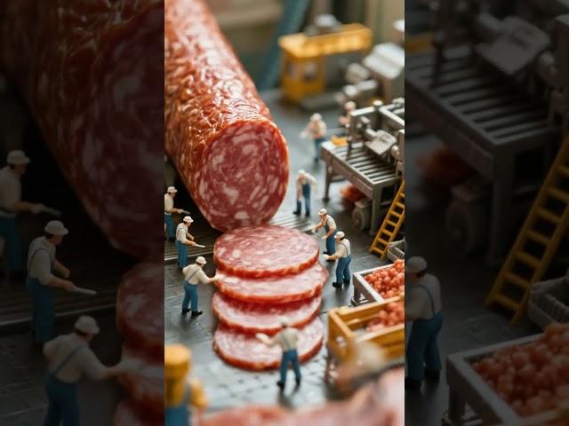 Pizza Megabuild: A Miniature Culinary Operation#aishorts #minichef #shortsviral #MiniatureWorkers