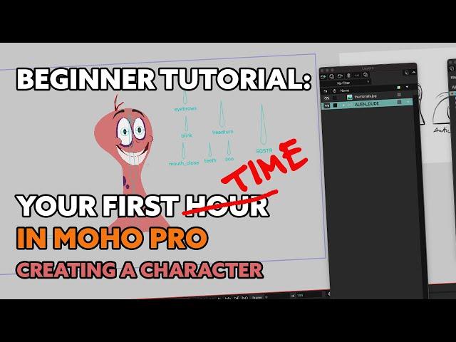 Your First Time in Moho Pro – Creating A Character (Beginner's Tutorial)