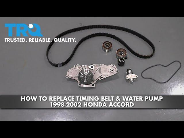 How To Replace Timing Belt Kit & Water Pump 1998-2002 Honda Accord 3.0L