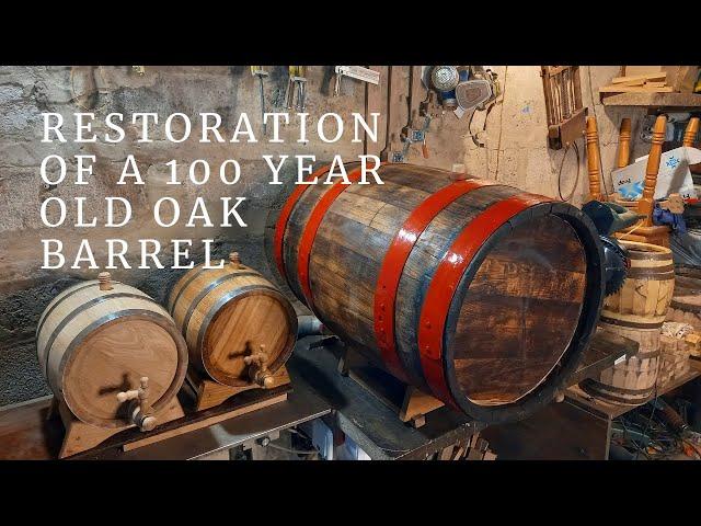 Wine Oak Barrel Restoration DIY. How to restore an old wooden barrel with your own hands