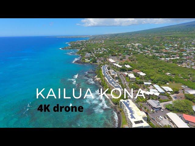 4k Drone- Big Island Hawaii- Kailua Kona