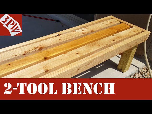 Two Power Tool Backyard Bench