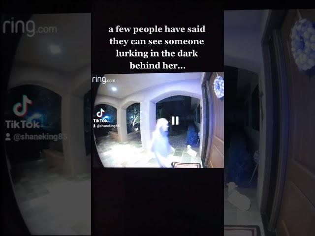 video taken from my neighbor's ring camera #creepy #weird #scary #ringcamera