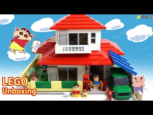 Crayon Shin Chan House Lego Toys Unboxing Review Shinnosuke Bricks JG3625 (ToyTown)