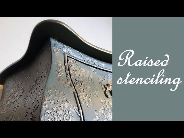 Simple steps to raised stenciling - Rescoli by Carlo