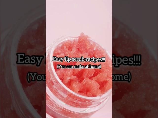 How to make lip scrub!!! || Easy homemade recipe #shorts