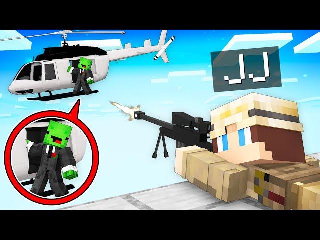 Sniper JJ Hunt Mafia Mikey in Minecraft (Maizen)