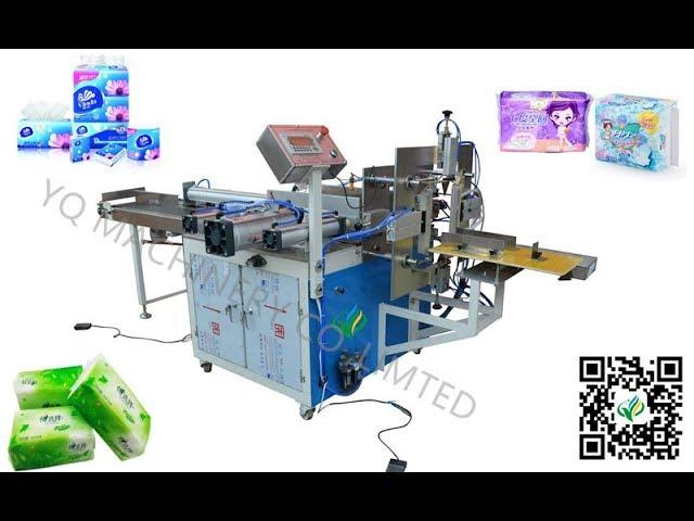 Two heads napkin tissue paper diaper packing machine premade pet bag sealing equipment