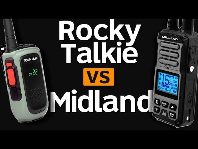 Midland GXT67 Pro VS Rocky Talkie 5-Watt GMRS Model - GMRS Radio Comparison - Which GMRS HT Is Best?