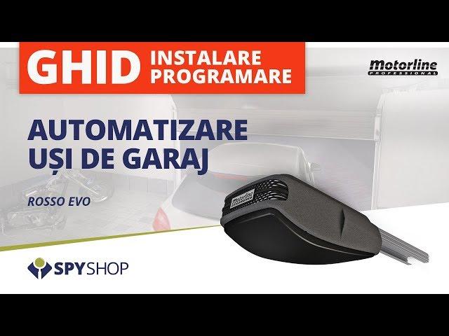 Instalare si programare Automatizare usi de garaj Motorline Rosso Evo