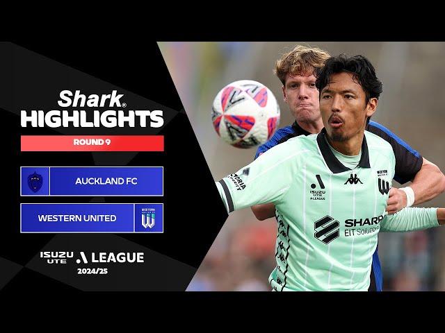 Auckland FC v Western United - Shark Highlights | Isuzu UTE A-League 2024-25 | Round 09