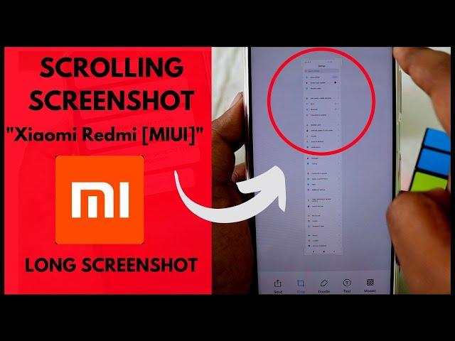 How to Take Long Scrolling Screenshot in Xiaomi Redmi (MIUI) | POCO / REDMI