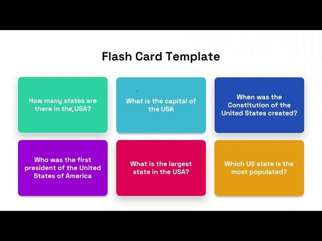 Interactive Flash Card Template from SlideBazaar