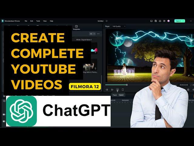 How to Create YouTube videos with ChatGPT AI using Filmora 12 Video Editor