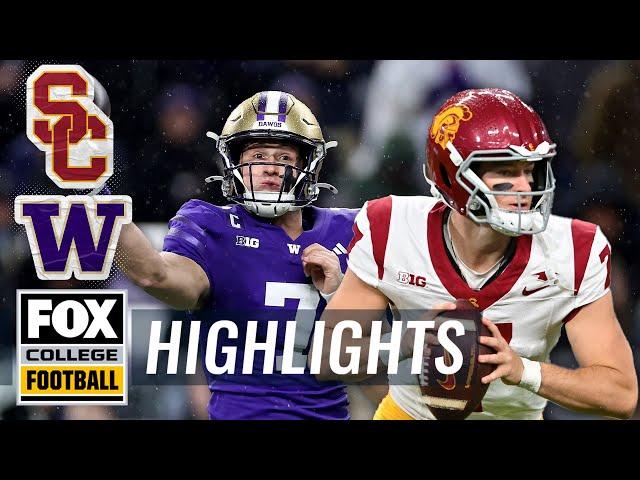 USC Trojans vs. Washington Huskies Highlights | FOX College Football