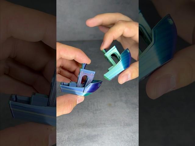 Foldable benchy #layerworks #benchy #foldable #3dprinted #3dprinting #3dprinter #bambulab