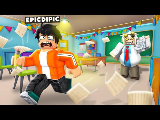 I Escaped The School In Roblox !!