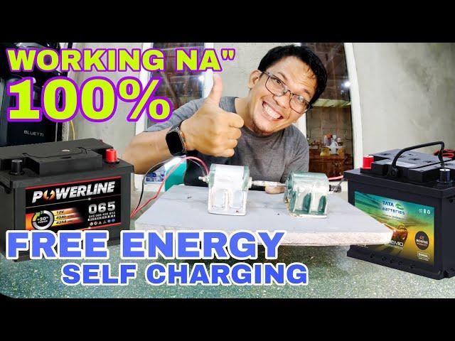 FREE ENERGY SELF CHARGING CREATED 100% WORKING NA PERPETUAL MOTION IS REAL 