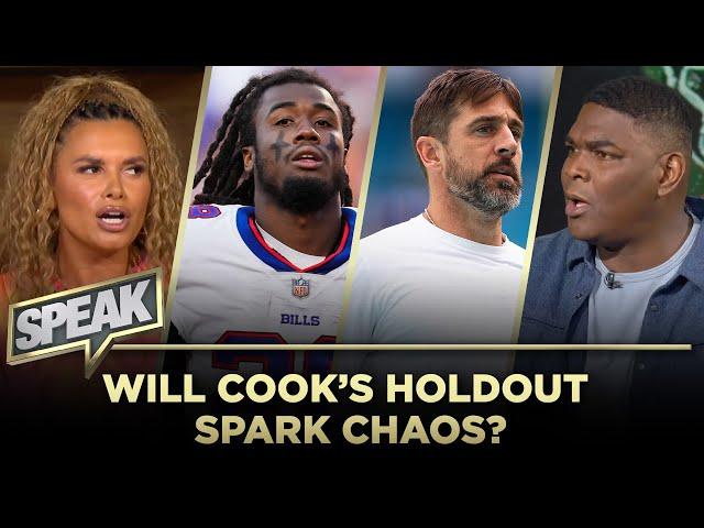 Cook’s holdout, Fields vs. Rodgers & Keyshawn’s advice to Aaron: Be happy you were an option | SPEAK