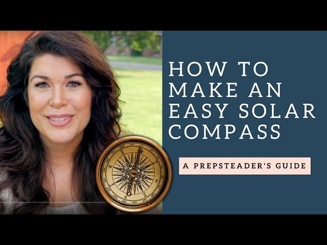 How to Make a Solar Compass (or Sun Compass) for wilderness Navigation