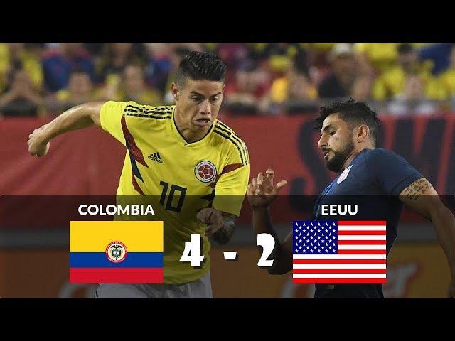 Colombia vs Estados Unidos 4-2 Partido Amistoso Resumen Highlights