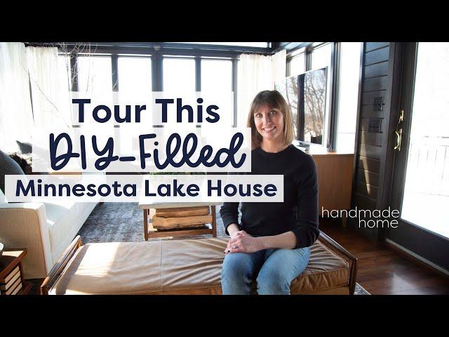 Tour This Lake House in Minnesota With A DIY In Every Room | Handmade Home Tours