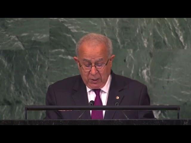 Statement of Minister Lamamra at UNGA77