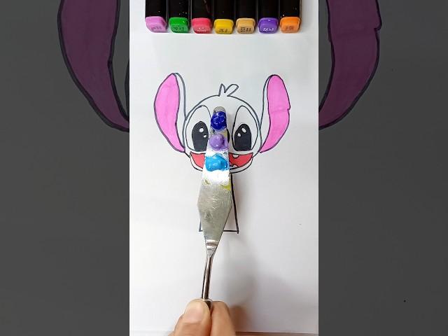 Stitch easy colour technique #lilostitch #art