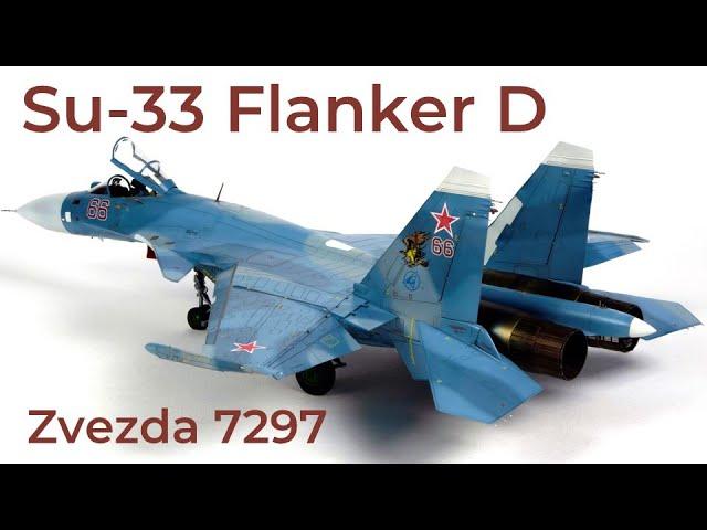 Su-33 Flanker D 1/72 scale model build, Zvezda 7297