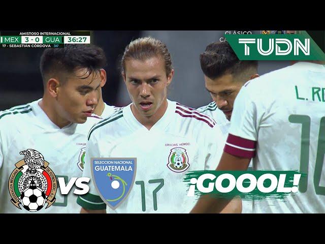 ¡GOOL! Gran jugada y gol de Córdova para el tercero | México 3-0 Guatemala | Amistoso 2020 | TUDN