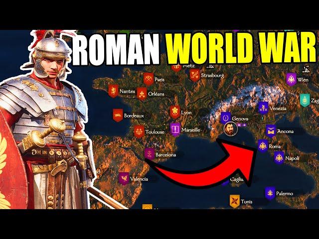 I Started a Roman Army WORLD WAR in Ancient Simulator... - Bannerlord: Eagle Rising #8